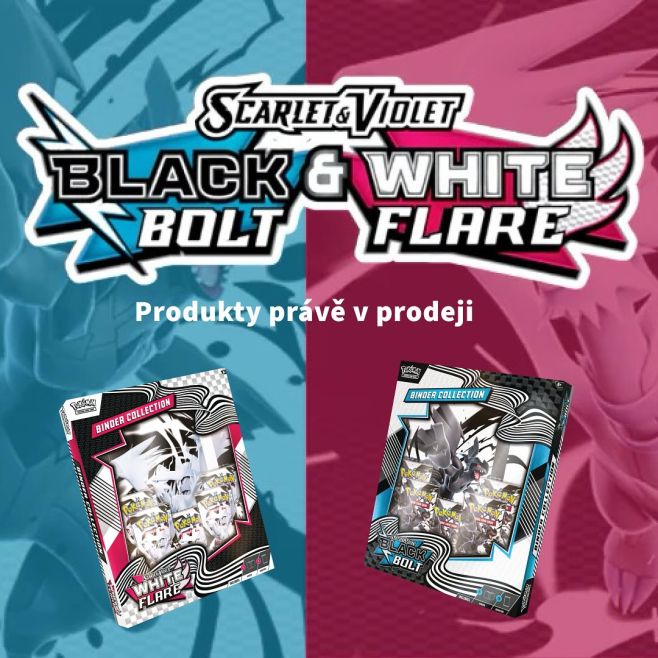 BLACK BOLT & WHITE FLARE tahle pecka 💣 právě v prodeji 😋 #pokemagic #pokemontcg #pokemoncards #booster #mladaboleslav...